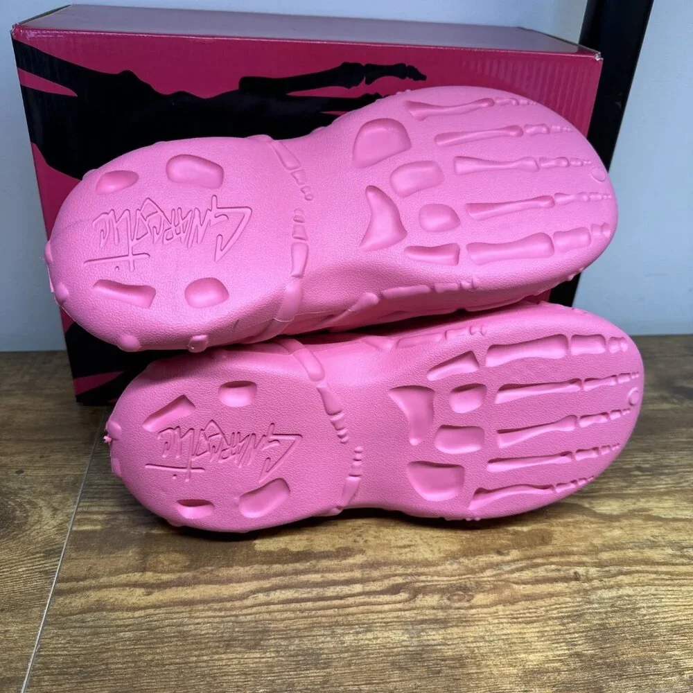 New‎ Gnarcotic Skelly Runners Pink Size 9 New With Box Shoes Slip On Rubber